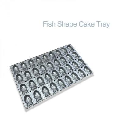 China pequeña Tray Orion Moist And Chewy Fish bandeja de aluminio de la torta de la forma de 1.5m m que cuece en venta