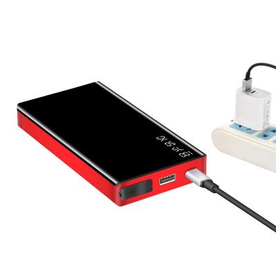 China Portable Mini Slim 8000mAh Car Jump Starter Power Bank 12V Engine Battery Charger Booster 147*76*20mm for sale