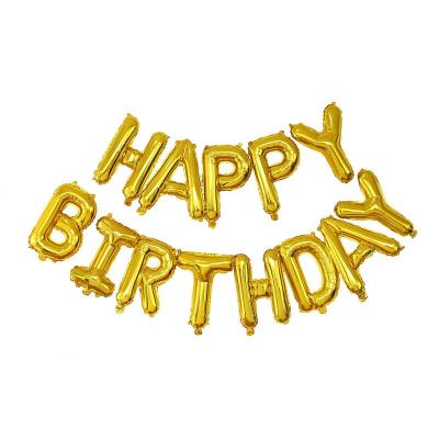 China Best of birthday party decoration 2022 new selling 16 inch birthday letter aluminum foil balloons for sale