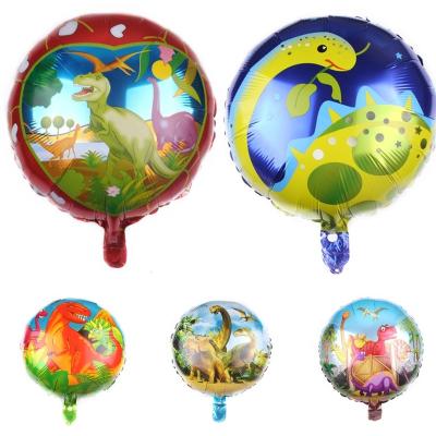 China Advertising Toy Hot Sale Jurassic Theme Party Decoration Boys Toys 18inch Dinosaur Animal Foil Balloon for sale