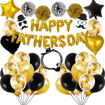 China Promotional Toy/Advertising Happy Toy Father's Day Decoration Father's Day Decoration Father's Day Foil Balloon Banner Paper Flower Curtain Decor/Gift for sale