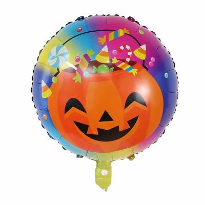 China 18 Inch Round Foil Balloon Halloween Gift Toy Halloween Decoration for sale