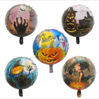 China Gift Toy Hot Sell 18 Inch Halloween Pumpkin Foil Balloons Decorations InflatableToys Halloween Party Supplies for sale