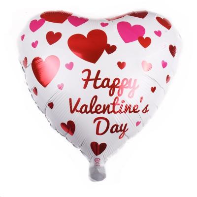 China Advertising Toy Birthday Wedding Party Supplies Hot Sale 18inch Heart Shape Balloon “I Love You” “Kiss Me” Foil Balloons for sale