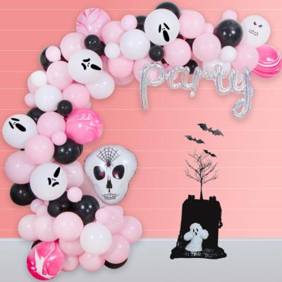 China Advertising Toy Halloween Balloon Kit Balloon Arch Decoration Halloween Party Background Decoration for sale