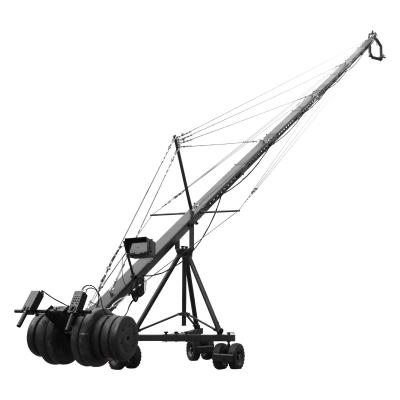 China High quality HOT SALE 12m Triangle 150mm 2 Axis Head Electronic Video Camera Jib Crane for Sale for sale