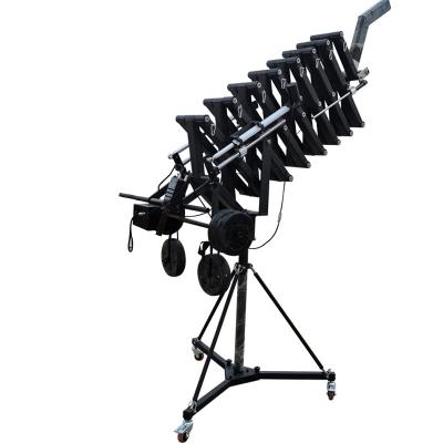 China New Style 5.5m Motorized Telescopic Arm Scissors Motorized Swing Arm Camera Jib Crane For Video Shooting for sale