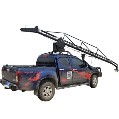 China Aluminum Stainless Steel And 6m High Quality 360 Degree Boom Arm Camera Crane Installed On Cars For Sale for sale