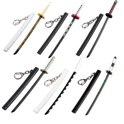 China Cosplay Or For Gamer's Gifts Japan Anime Demon Slayer Kimetsu No Yaiba Cosplay Key Chain Props Model Anime Toy Gifts Weapon Accessories 17cm for sale