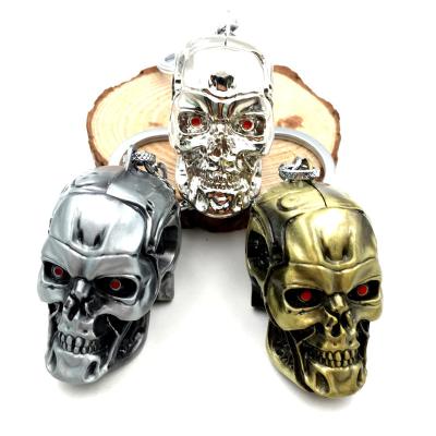 China Movie The Terminator Key Chain 3D Metal Keychain Souvenir Fashion Accessories Pendant Wolf Head Badge Gift for sale