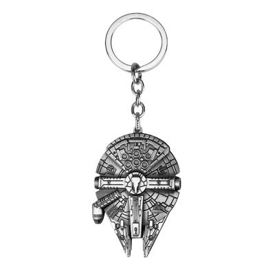 China Metal Movie Spaceship Sign Keychain Car Key Chains Bag Key Chains Metal Laveros Pendant Souvenirs For Movie Jewelry for sale