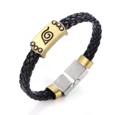 China Last Fantasy Vintage Anime Butler Conan bracelet 11designs options bracelet women men black ONE PIECE game leather bracelet for sale