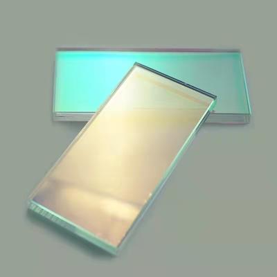 China Modern Decorative Glass Shining Colorful Iridescent Dichroic Glass Sheet for sale