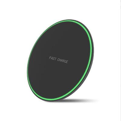 China Certificate 10W 15W High Quality Mobile Phone LED Indicator QI Fast Wireless Charger For iPhone Samsung Xiaomi Huawei for sale