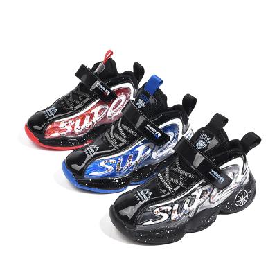 China PU Breathable Sport Sneakers Anti-slippery Professional Cycling Kids Cycling Athletic Shoes for sale