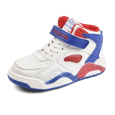 China Manufacturer Children's Breathable Sports Running Shoe Outdoor Comfortable Basketball Spun Shoes Sneaker for sale