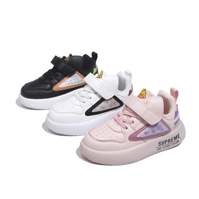 China 2022 New Breathable PU Kids Shoes Unisex Sneakers Fashion Mesh Kids Casual Athletic Shoes for sale