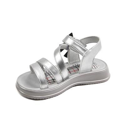 China New Summer Fashion Breathable Girls Beach Non-slip Flat Outdoor Lightweight Children PU Casual Sandals for sale