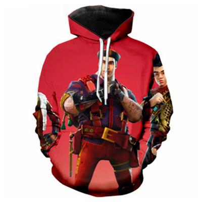 China fortnit oversized men's Anti-wrinkle 3D printing clothing pullover loose clothing digital sweatshirt hoodies for sale