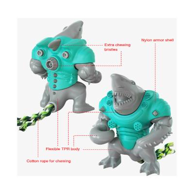 China Good Price Viable Shape New Product New Product Tpr Shark Rod Dog Chew Pet Interactive Molar Toys and Motion for sale