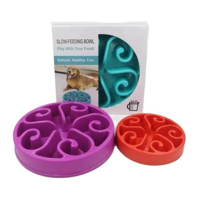 China Factory Sale High Quality Viable Anti-Clog Pet Rolls Slow Food Eat Pet Driver Dog Bowl for sale