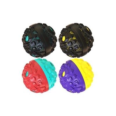 China Hot Sale Multi Viable Doggie Chewing Toy Durable Dog Strange Funny Meteorite Chew Ball for sale