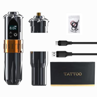 China Newest 2022 Constant 1500mAh Battery High Speed ​​Wireless Tattoo Pen LCD Screen Cavity Cup Motor Power Storage Tattoo Machine Supplier for sale