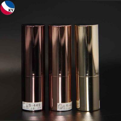 China Empty Rose Gold Matte Liquid Lipstick Bottles Cosmetic Cosmetics Recyclable Plastic Tube for sale