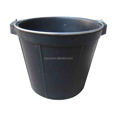 China Sustainable Economy Recycled Pails Rubber Cement Pail With Steel Handle for sale