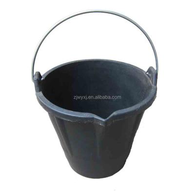 China Rubber bucket 12L, construction rubber bucket, recycled rubber tire tub 30*19*27.5cm for sale