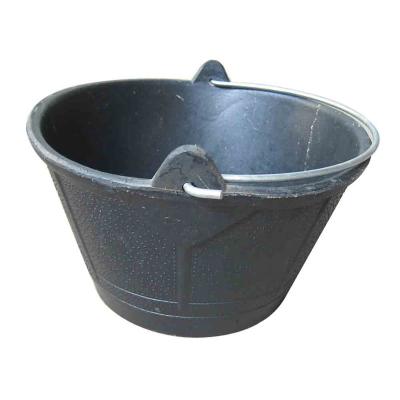 China 10L recycled rubber based glue buckets&pails with galvanized handle 35*22.5*19cm for sale