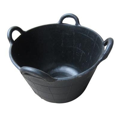 China rubber bucket, cement bucket, reused rubber container 50*36*31cm for sale