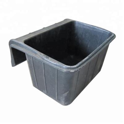 China Viable Hook-over feed bucket, rubber tire horse feeder, rubber trough, REACH for sale