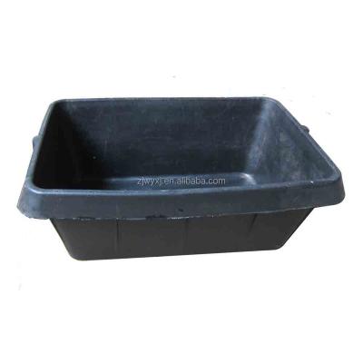 China 30L Recycled Rubber Cattle Feed Bowl Rubber Strong Buckets For Animals for sale