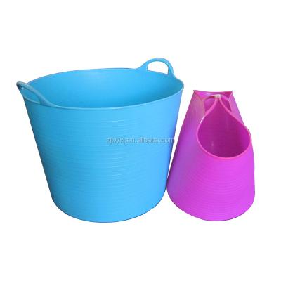 China Sustainable Garden Buckets, Plastic Storage Basket, Laundry Basin, Plastic Bowl For Feeding, REACH for sale