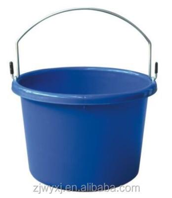 China Small plastic water bucket with handle, rubber bucket, made in China for sale