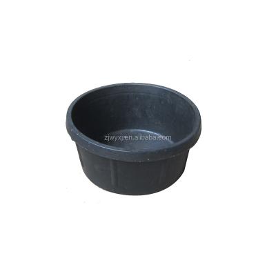 China Sustainable 'REACH' Rubber Bucket Rubber Tub Rubber Fabric-Reinforced Pan Rubber Feeding Bowl for sale