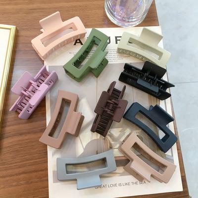 China Central Statistical Popular Style Big Size Rectangle Hair Claw Clips Hair Clips Claw Clip Hair Accessories for sale