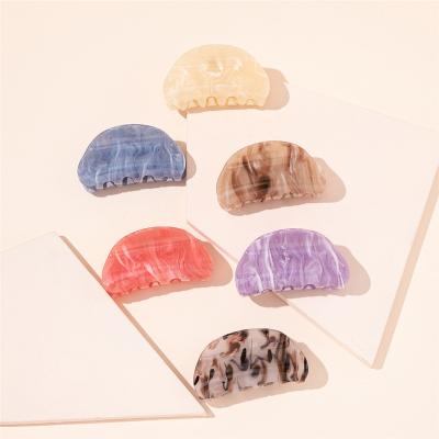 China New Fashion Style Fashion Style Oval Shape Hair Claws High Quality Acrylic Hair Claw Clips Women Hair Claw Clips for sale