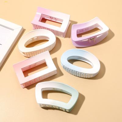 China New Style Fashion Gradient Color Hollow Hair Claw Clips For Thick Hair Clip Claw Women Hair Claw Clips for sale