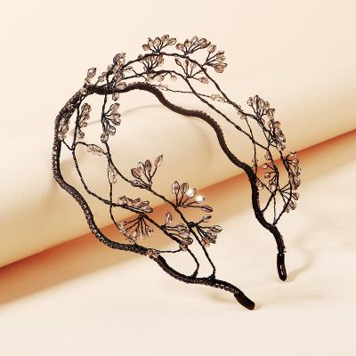 China Fashion Crystal Wedding Hair Bands 2021 Fashion Hair Bands For Women Luxury Headband Hair Bands for sale