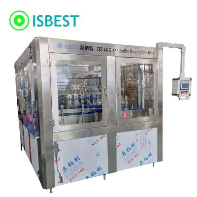 China Automatic Beverage Bottle Washing Machine For Water Beverage Filling Factory Liquid Production Line for sale