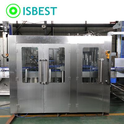 China Beverage Glass Bottle Washing Filling Capping Machine For Milk Wine Packing Line for sale