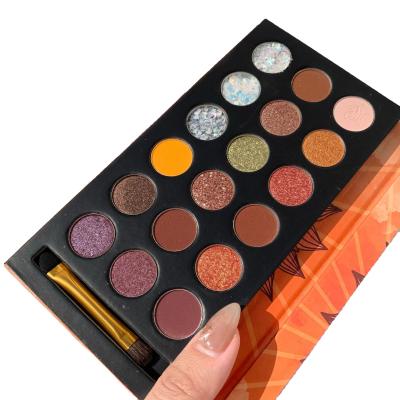 China Multicolor New Product Multicolor 18 Color Palettes Custom Logo Eyes Vegan Eyeshadow for sale