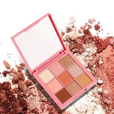 China Fashion Waterproof Ladies Light Up Private Label Mini Eyeshadow Palette Vegan Matte Eyeshadow for sale