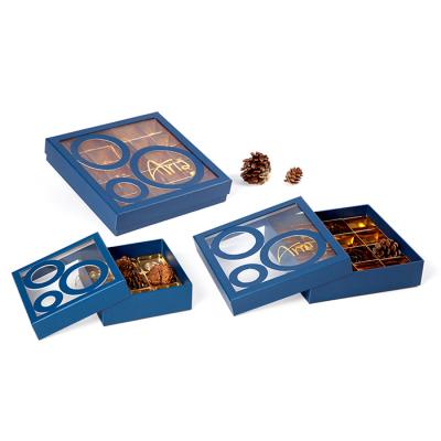 China Recyclable Custom Printed Small Empty Cardboard Packaging Moon Cake Chocolate Box Manufacturing for sale