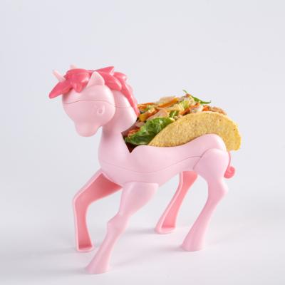 China Unicorn Viable Kids Plastic Taco Holder Sandwich Holder Taco Party for sale