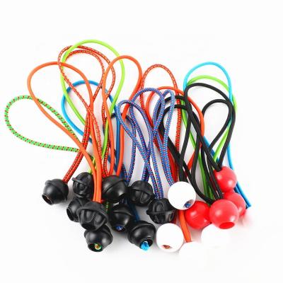 China Adjustable High Elasticity Polyester Stretch Cord Durable Elastic Rope Strong Bungee Cord for sale