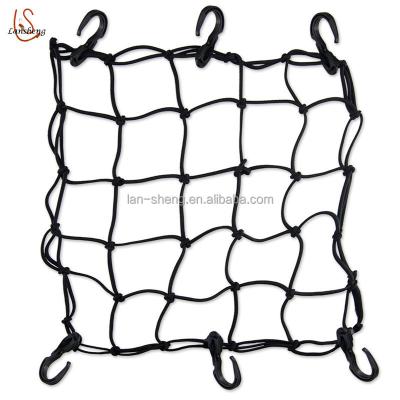 China Exterior is PP; inside is high quality rubber or super strong latex stretch 4mm heavy duty cargo net for motorcycle for sale