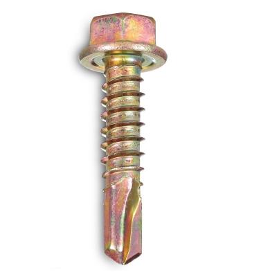 China Hex Washer Key Sales DIN-7504K Exclusive Yellow Zinc Plating Self Drilling Tek Screws for sale